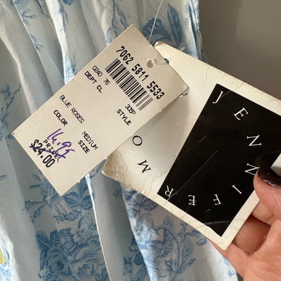 Vintage Deadstock NWT Jennifer Moore Cotton Nightgown - Picture 6 of 8